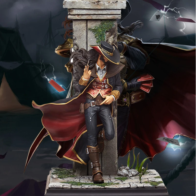 Lol League Game Twisted Fate Action Figure Resin Decoration Statue