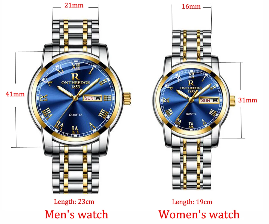 Top Brand Luxury Mens Ladies Watches Quartz Fashion Auto Date Watch Waterproof Men Women's Casual Luminous Wrist watch 2019