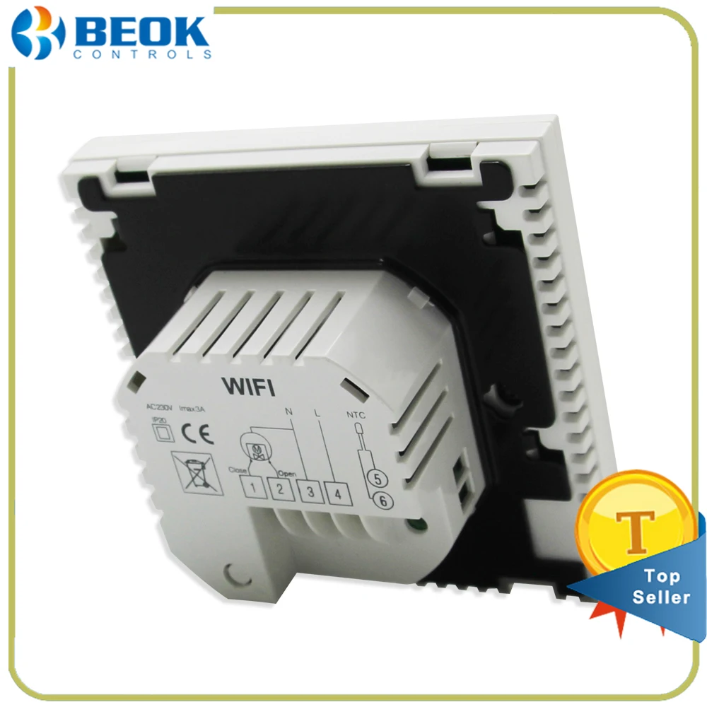 Beok TDS23 wifi WP большой сенсорный экран дисплей термостата удаленный регулировка
