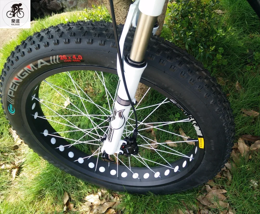 Cheap Kalosse Hydraulic brakes Beach bikes  26*4.0  tires   bicycle Soft-tail  frame   24/27/30 speed   tyre dirt bike, Snow bikes 3