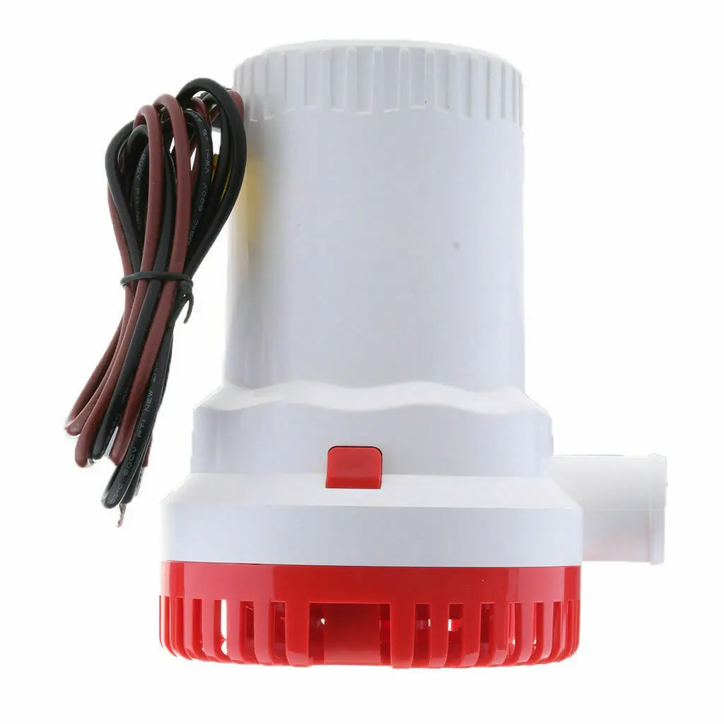 24V Submersible Bilge Pump 2000GPH Electric Water Pump For Aquario Submersible Seaplane Motor Homes Houseboat Boats