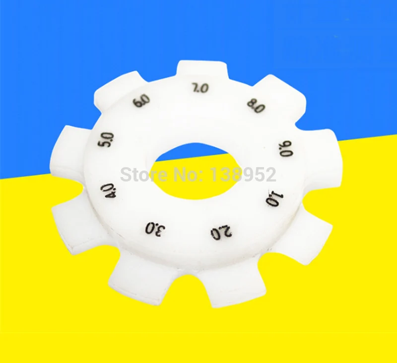

1-9mm Round plastic feeler gauge Accuracy 0.05mm for Automotive industry measure gap
