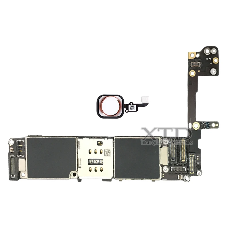 For iPhone 6s Motherboard With Touch ID Original Unlocked Logic Boards For iPhone6s Mainboard 4.7 inch 16g/64g/128g