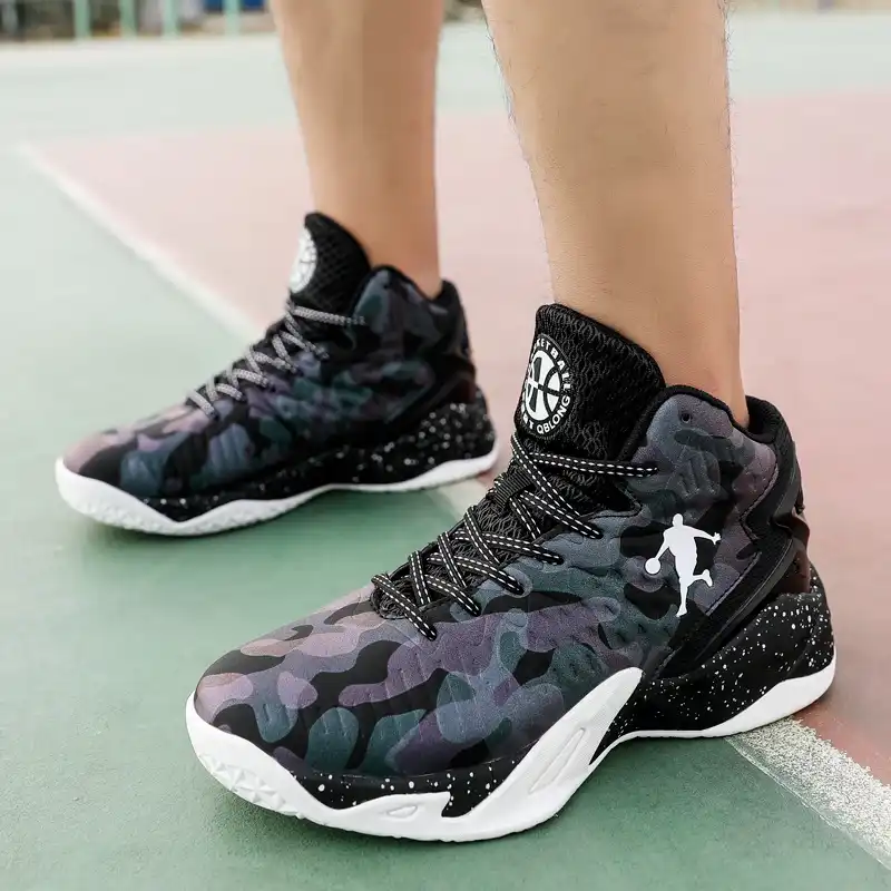 jd boys black trainers