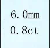 Цена размер 3,0~ 10 мм г Цвет Круглой Огранки лабораторный россыпью камень Муассанит Тест Положительный - Цвет: 6point0
