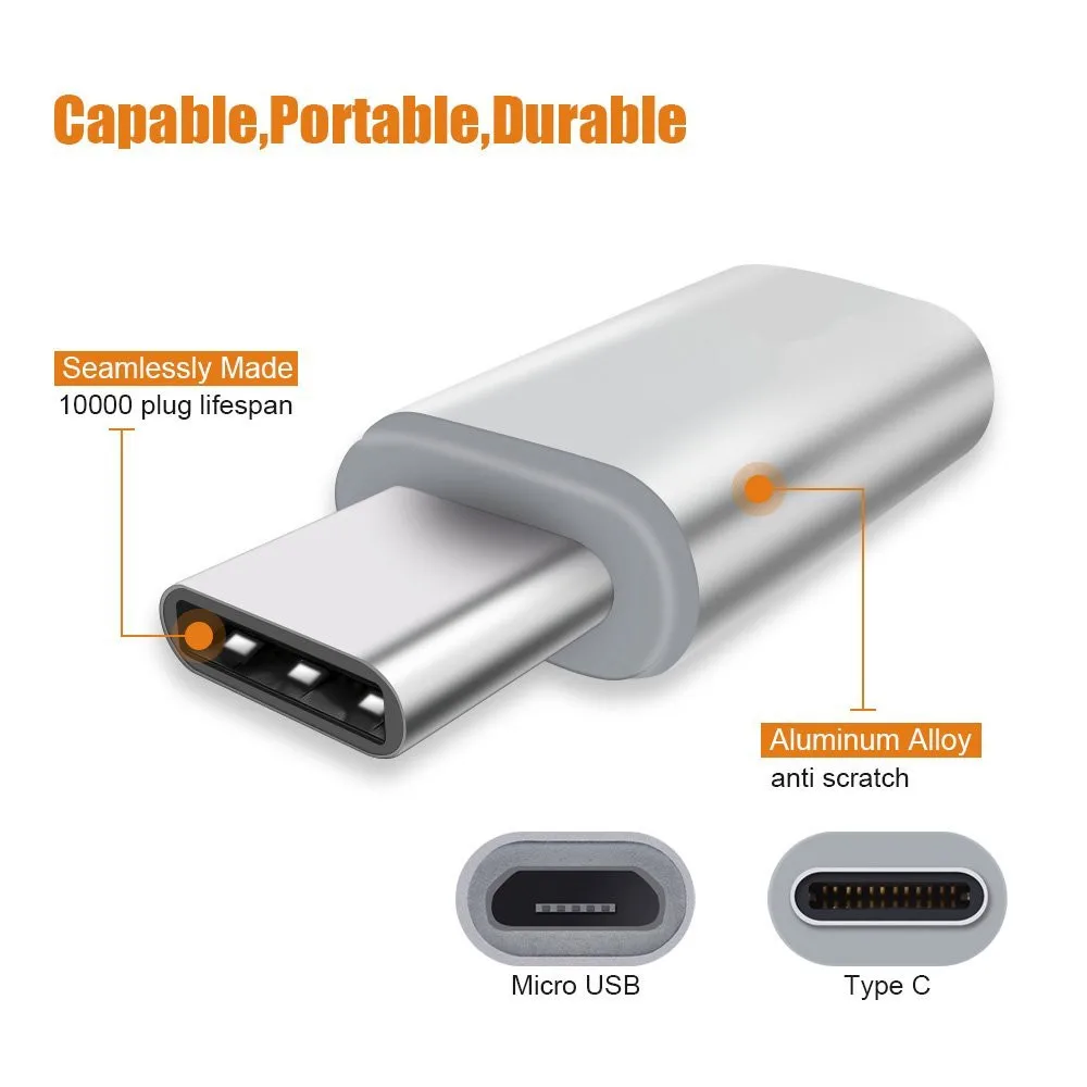 Переходник USB C на Micro для Samsung Galaxy S9 + S8 Plus Note 8 Tab S3 T820 T825 A3 A5 A7 2017|Зарядные устройства|