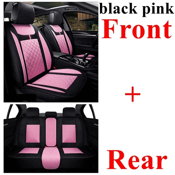 black pink standard Автомобильные чехлы на сиденья для Skoda octavia Rapid octavia a5 Fabia Superb octavia a7 kodiaq yeti Subaru Forester, автомобильные аксессуары, брелок для автомобиля Subaru Volvo s60 xc90 v60 - Название цвета: black pink standard