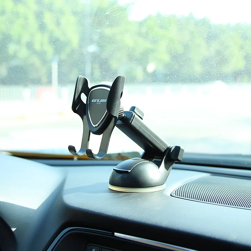

GUB Universal Adjustable Anti-skid Car GPS Phone Holder Stand Air Socket Mount Clip Clamp Bracket Outdoor Sports Traveling Tools