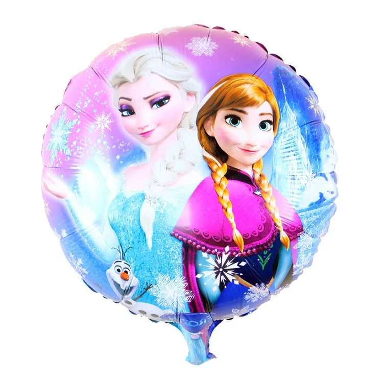 10pc Cartoon Anna/Elsa Party Decoration Cartoon Foil Inflatable