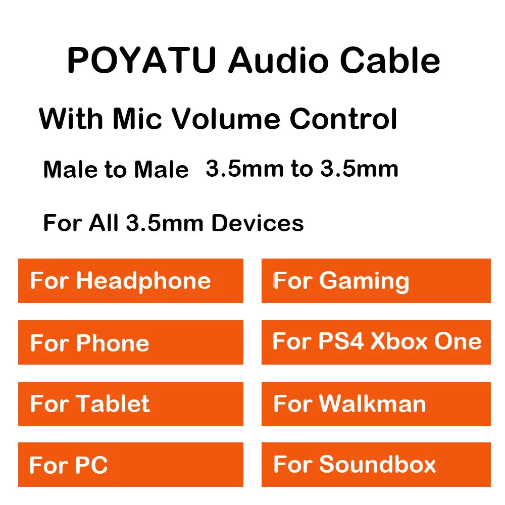 POYATU 3,5 мм игровой микрофон аудио кабель с микрофоном Boom Универсальный объем для игр PS4 Xbox One ПК ноутбук Iphone Android кабель
