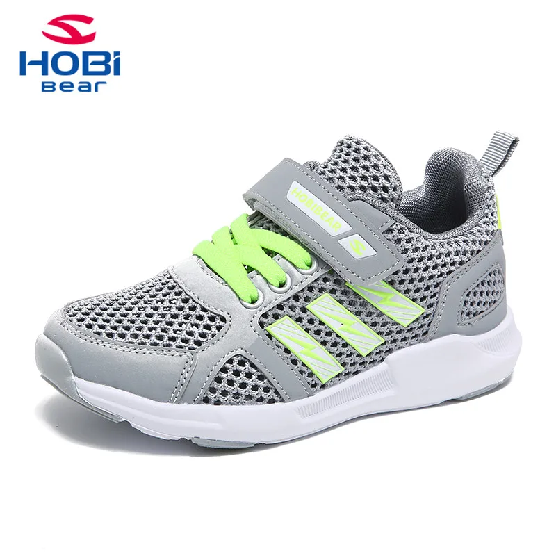 Kids Shoes for Girls Sneakers for Boys Spring Black Mesh Breathable Tenis Trainers Top Brand Children Sneakers Hobibear H7692