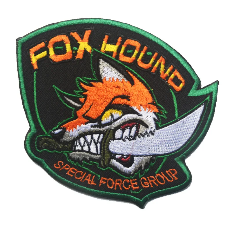 Morale Patches with hook back Metal Gear Solid Foxhound Military