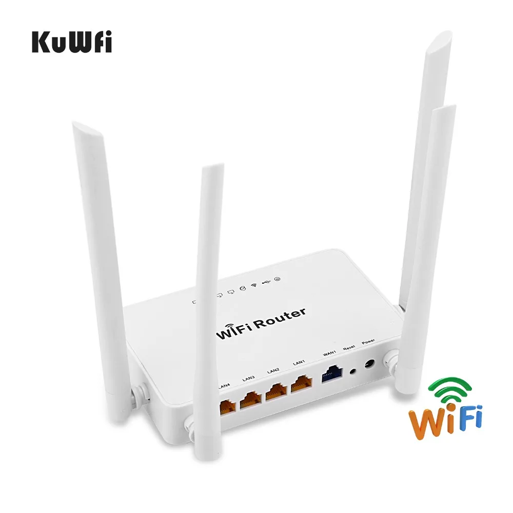 KuWFi 300 Мбит/с беспроводной маршрутизатор+ Wi-Fi USB адаптер с высоким коэффициентом усиления 300 Мбит/с Мощный Wifi роутер один комплект расширение Wi-Fi сигнала Поделиться 32 пользователей