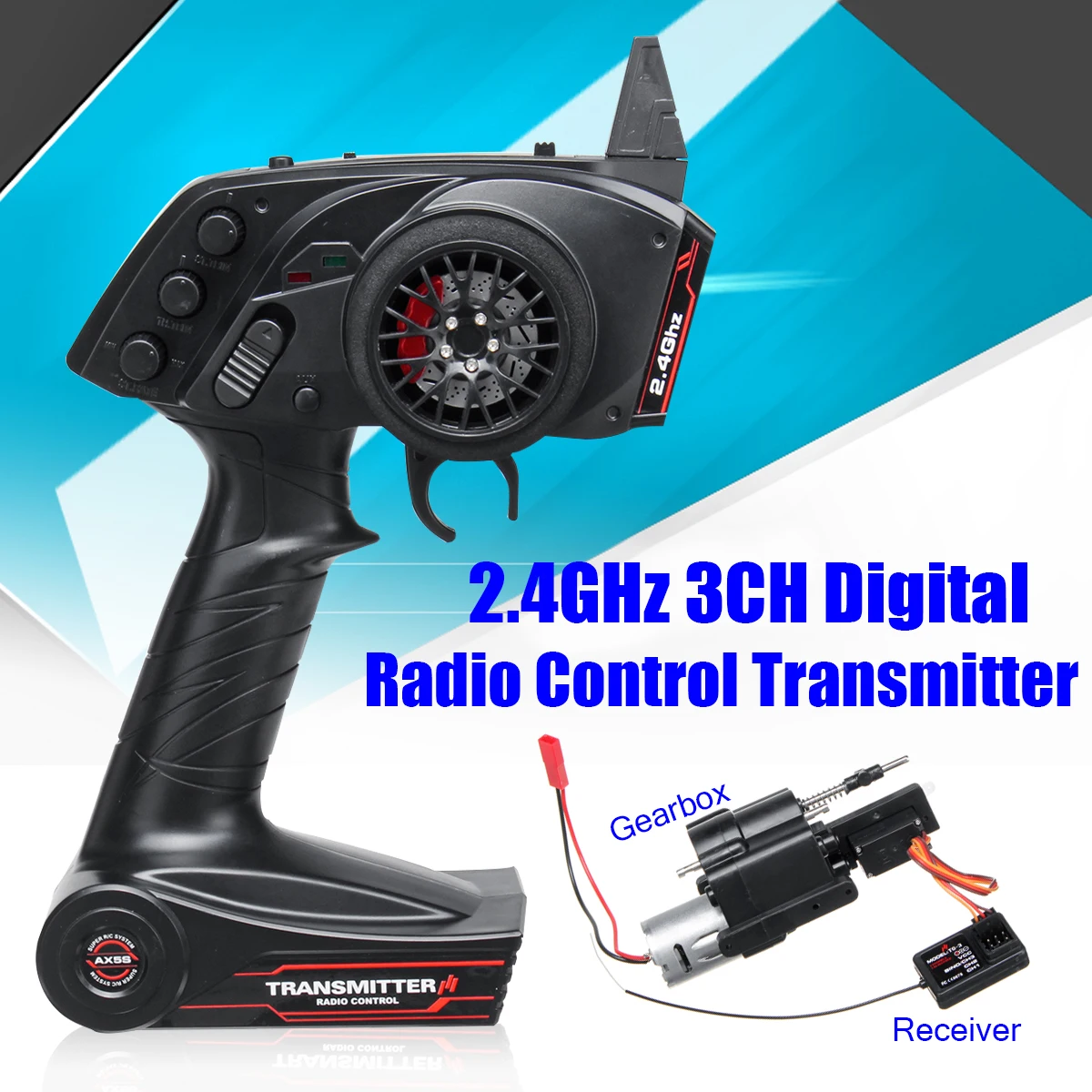 

3CH Radio Transmitter Super Active Throttle Limit Range And Speed Change Gear Box For WPL B1 B24 B16 C24 1/16 4WD 6WD Rc Car