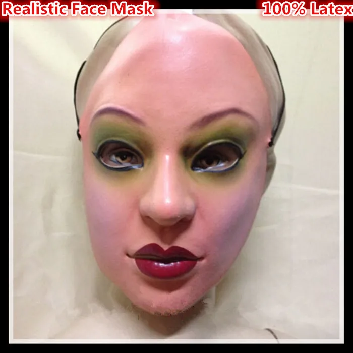 Halloween Party Cosplay 100 Natural Latex Human Face Mask Female mask