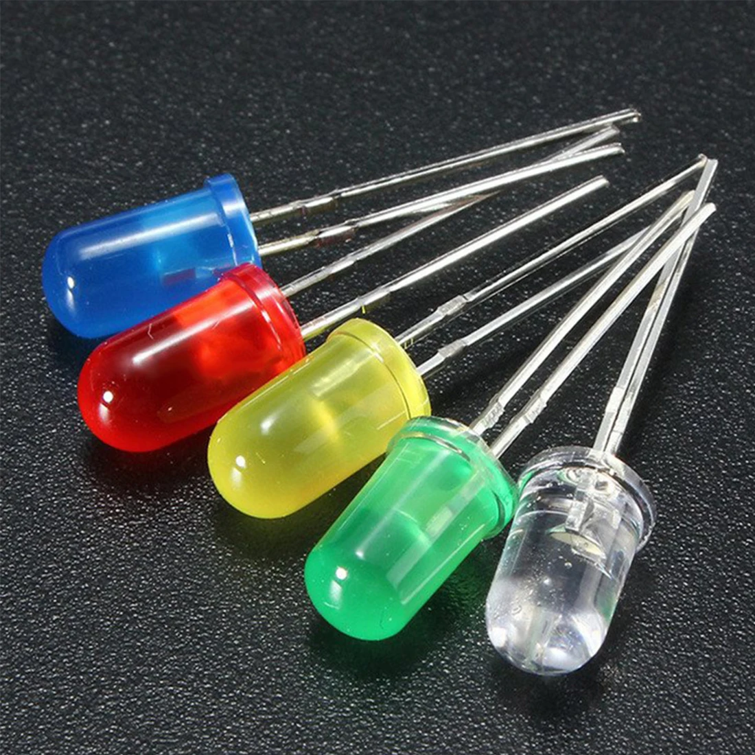 Diode Light 5 Colors 500PCS 3mm LED Assorted Kit White Yellow Red Green