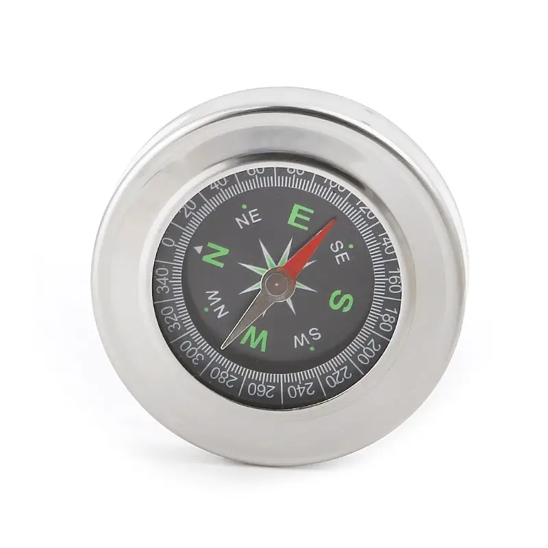 Outdoor Sports Stainless Steel Compass Camping Hiking Portable