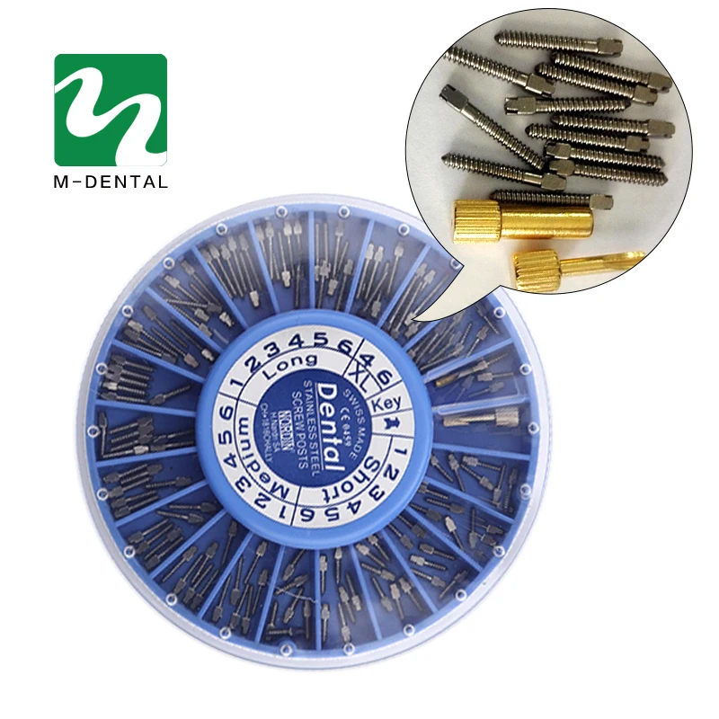 Buy 120pcs/set Stainless Steel Dental Screw Posts