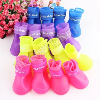 

Small Dog Rubber Shoes Boot Pet Paw Protection Booties Sock Adjustable Anti Slip