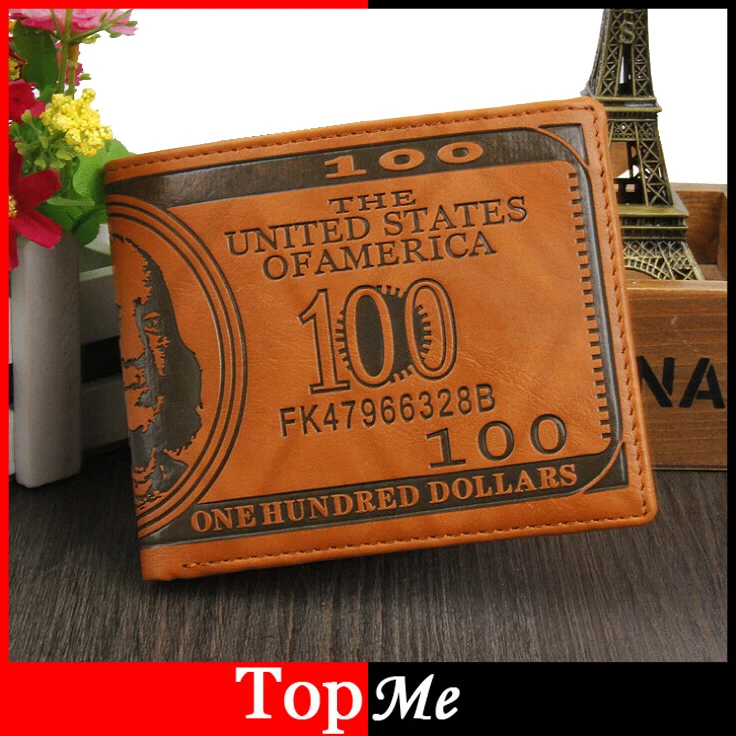 

New Men Wallets Short Purses Cards ID Holder US Dollar Pattern Man Wallet Burse Short Male Clutch Purse Bags Carteira Feminina