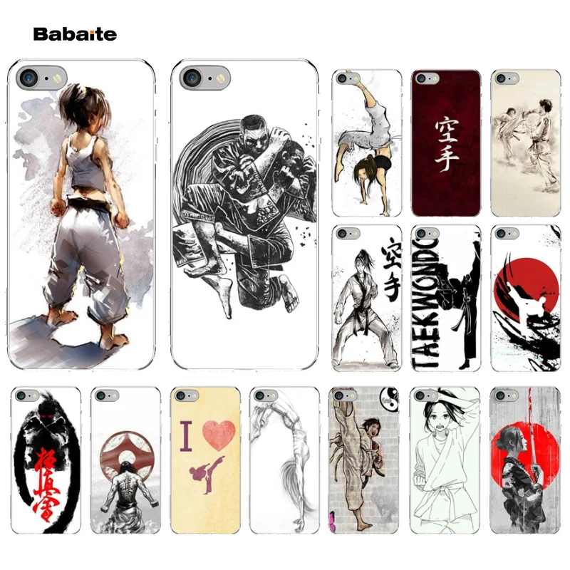 Прозрачный чехол для мобильного телефона Babaite Oyama Kyokushin Apple iPhone 8 7 6 6S Plus X XS MAX 5 5S SE XR |