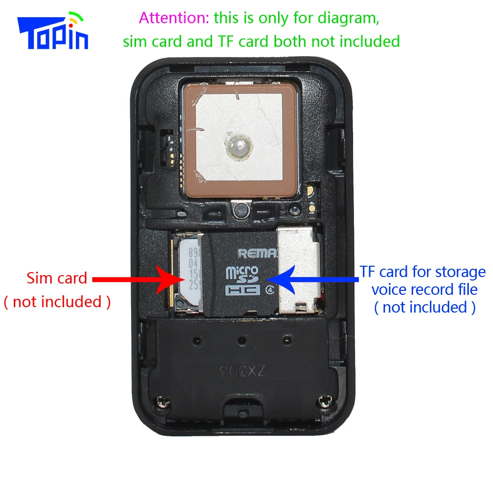 TOPIN G03 جهاز تتبع صغير بنظام تحديد المواقع Wifi LBS GPS محدد الويب التطبيق تتبع مسجل صوتي ل سيارة للأطفال مركبة GPS محدد GSM المقتفي