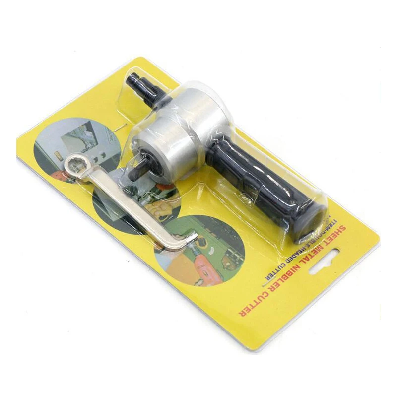 

Nibble Metal Cutting Double Head Sheet Tool set Nibbler Saw Cutter Tool Drill Attachment Cutting Tool in stock now