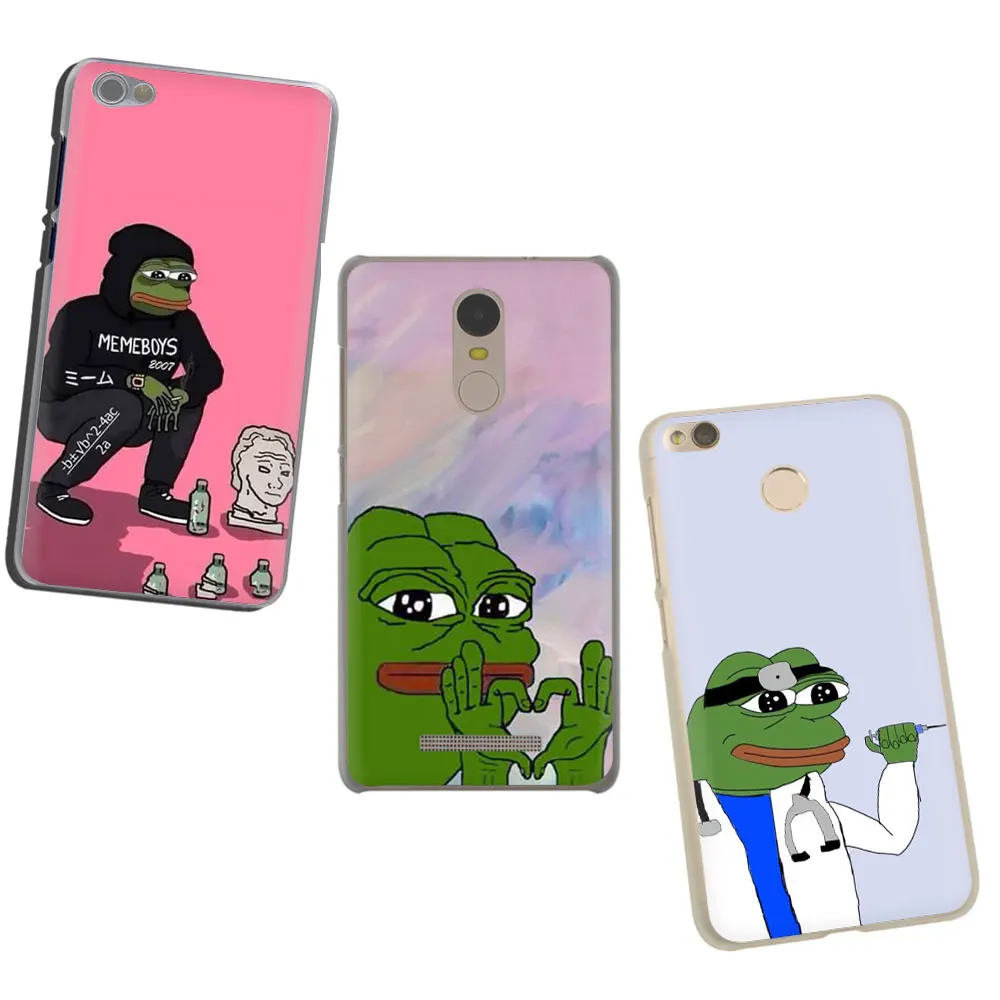 Интернет мем самодовольный лягушка Pepe жесткий чехол для телефона для Xiaomi Redmi K20 7A 8A 6A 4A Примечание 8 7 6 5 4 Plus Pro 4X