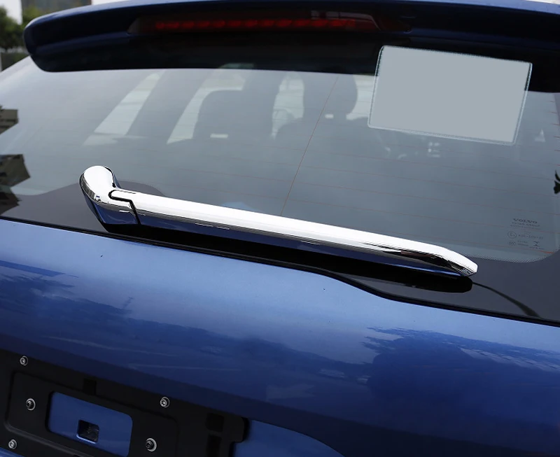 Exterior 2 PCS ABS Chromed Rear Window Windscreen Wiper Trim For Volvo