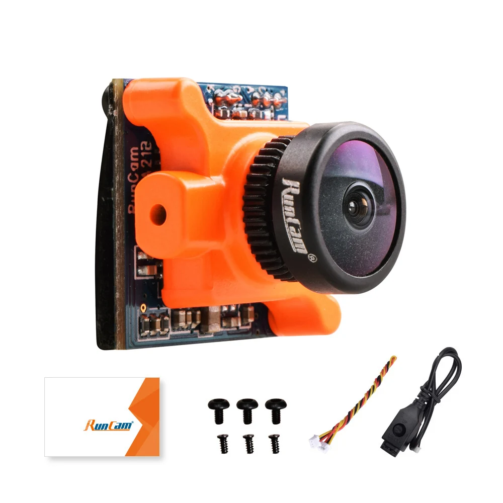 

In Stock RunCam Micro Sparrow WDR 700TVL 1/3 CMOS 2.1mm FOV 145 Degree 16:9 FPV Action Camera NTSC / PAL Switchable for RC Drone