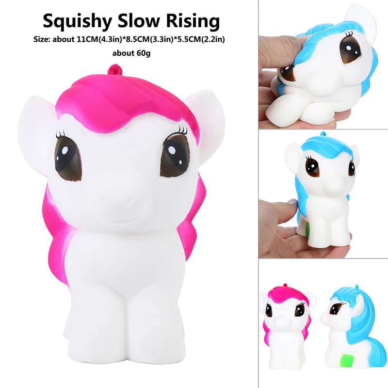 Kawaii Squish animal Doll Лошадь Единорог аниме Рисунок Горячая игрушка Китай для ребенка squish набор пакет животных замедлить рост снятие стресса