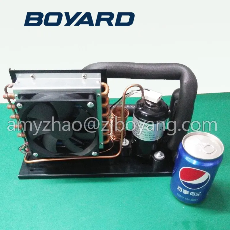 2017 new product R134a 24V dc mini refrigeration unit for portable camper air coolerin