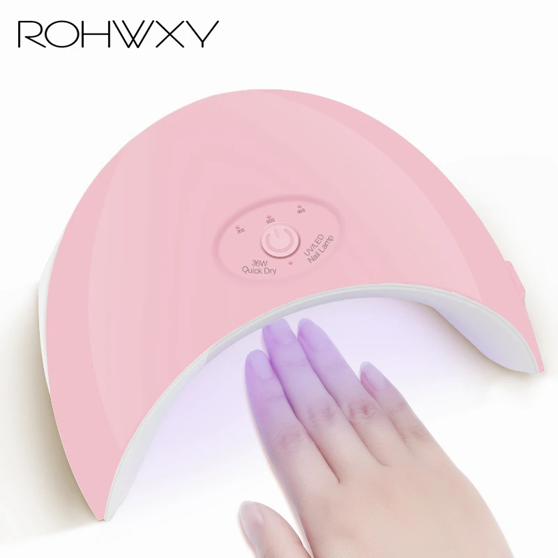 ROHWXY 36 светодио дный Вт УФ светодиодная лампа для ногтей сушилка всех гелей лак