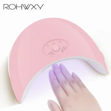 

ROHWXY 36W UV LED Nail Lamp Nail dryer for All Gels Polish Manicure button Perfect Thumb Solution USB Charging