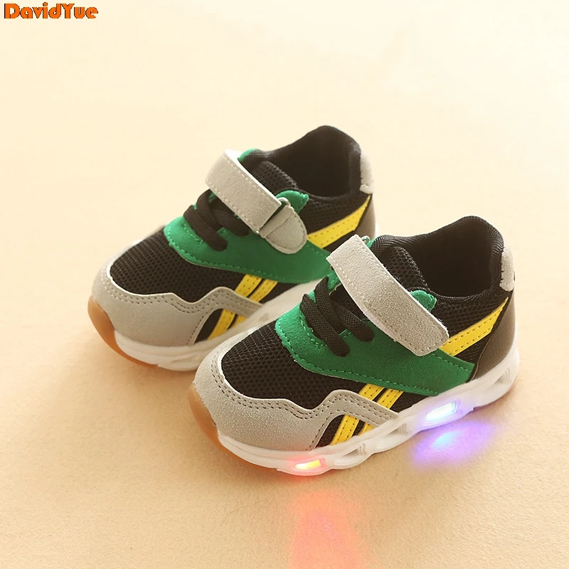 

Davidyue Led tenis infantil kids lighted luminous sneakers glowing kids shoes children with light Sole sneakers for girls boys