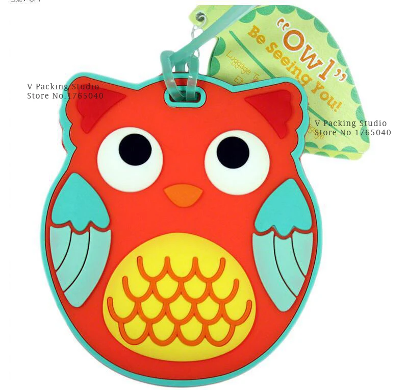 100pcs/lot Owl Boarding Card Luggage Tag Wedding Bridal Shower Favor