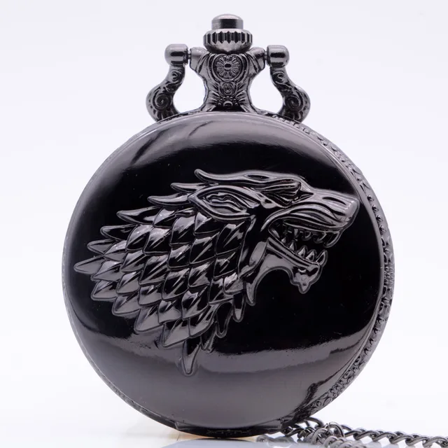 Black Wolf Winter is coming Winterfell:House Starks Family Emblem Color Quartz P Black Wolf Winter is coming Winterfell:House Starks Family Emblem Color Quartz P