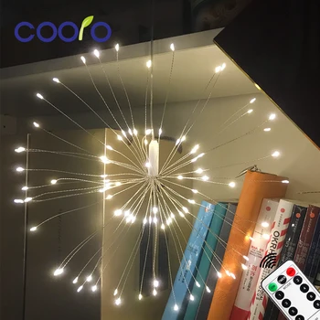 

100/150LEDs LED Firework String Light Foldable Explosion Colorful Fairy Light With Remote Control For Christmas Holiday
