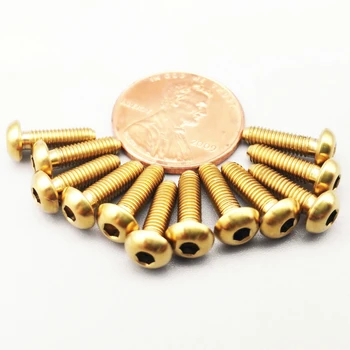 

M3X 6mm 8 10 12 15 20 25 Truss Head Screws Titanium Bolts Hexagonal Titanium Alloy Screw Cylinder Head Model Fastener 6 pieces