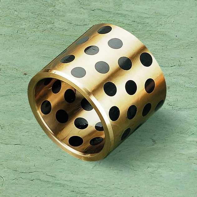 JDB inlaid solid self lubricating oil bearing graphite / oil liner