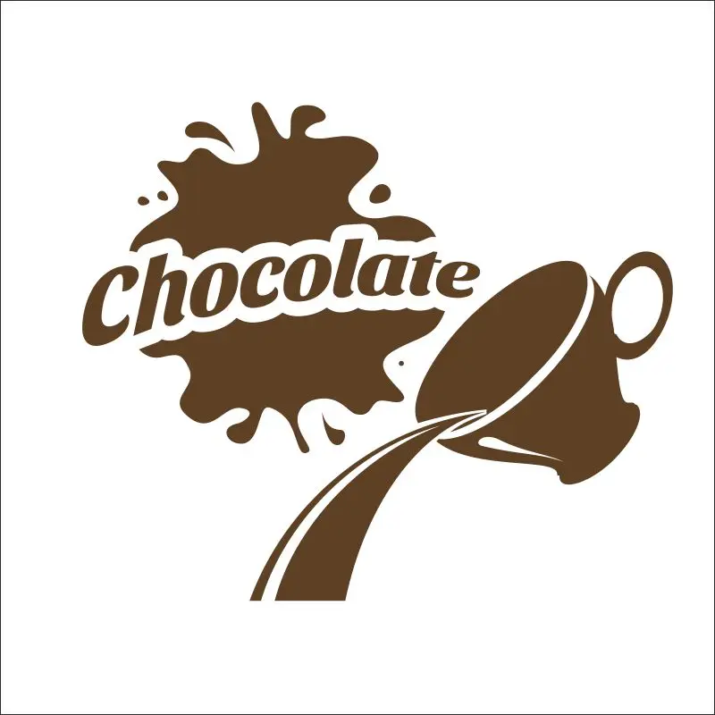Латте кафетерий кафе helado pan Cake cocina arte de la pared съемный etiqueta engomada DIY decoracion Фреска