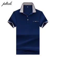 Quente de alta qualidade topos & t camisas polo masculinas marcas de negócios camisas polo 3d bordado turn-down colarinho dos homens camisa polo 7177