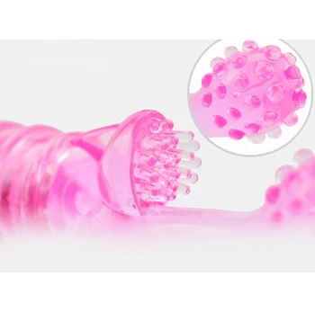 Finger Vibrator Female Masturbation Clit G spot Orgasm Massager Stick Dildo Triple Vibrating Stick Sex Toys for women products 2