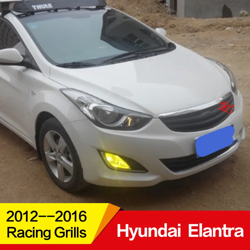 

Use for Hyundai Elantra Avante Racing Grills 2012 13 14 15 16Year carbon fibre Refitt Front Center Racing Grille Cover
