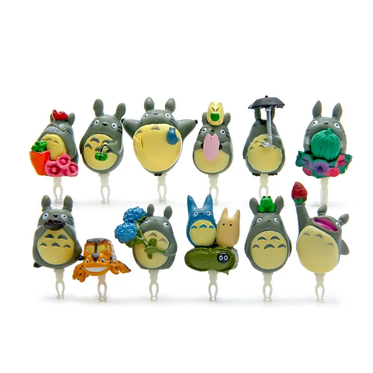 Милые 12 рисунков 3D Hayao Miyazaki Totoro мобильный телефон Earcap Пробка для наушников