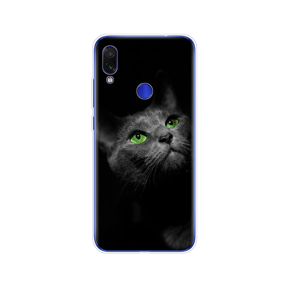 Силиконовый чехол для Xiaomi Mi Play задняя крышка MiPlay с рисунком кошки на чехлы