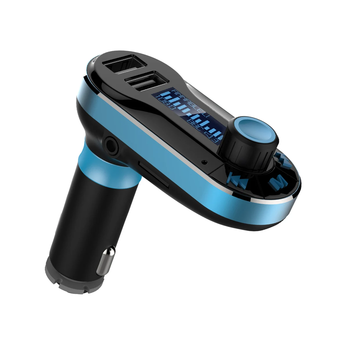 

BT66 Bluetooth Car FM Transmitter Handsfree Call Car Kit with Dual USB + 2.1A Car Charger AUX MP3 music Player phone Charger
