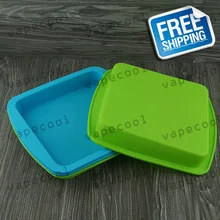 Горячие продажи силикон марки FDA воск/масло/хеш блюдо для пищевых восковых контейнеров и большие силиконовые квадратные контейнеры/банки