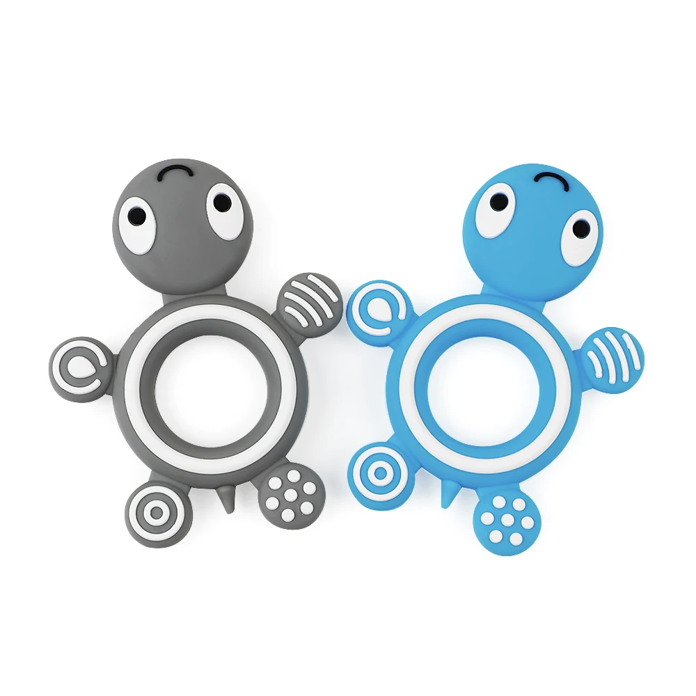 

TYRY.HU Silicone Turtle Teethers Baby Nursing Toys Food Grade Silicone Teether Toddler Toys
