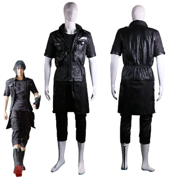 

Final Fantasy XV Noctis Lucis Caelum FF15 Anime Cosplay Costume Leather Men T-Shirts Del Cotton Short Sleeve Halloween Party